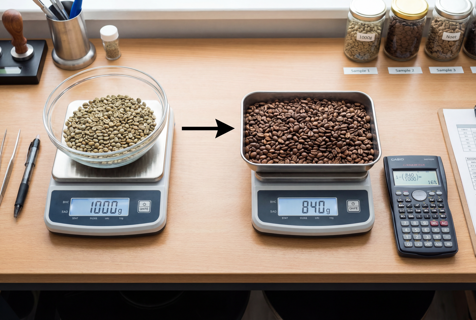 How to Calculate the Roast Loss Percentage Correctly?