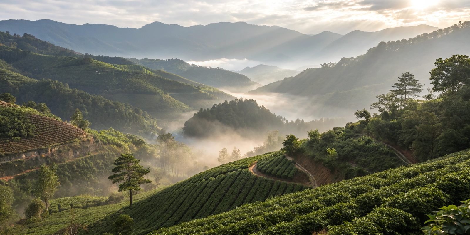 Coffee plantation landscape
