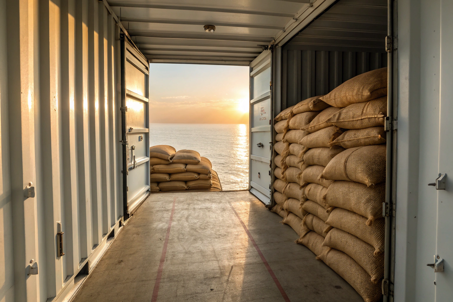 What is the best way to transport coffee across oceans?
