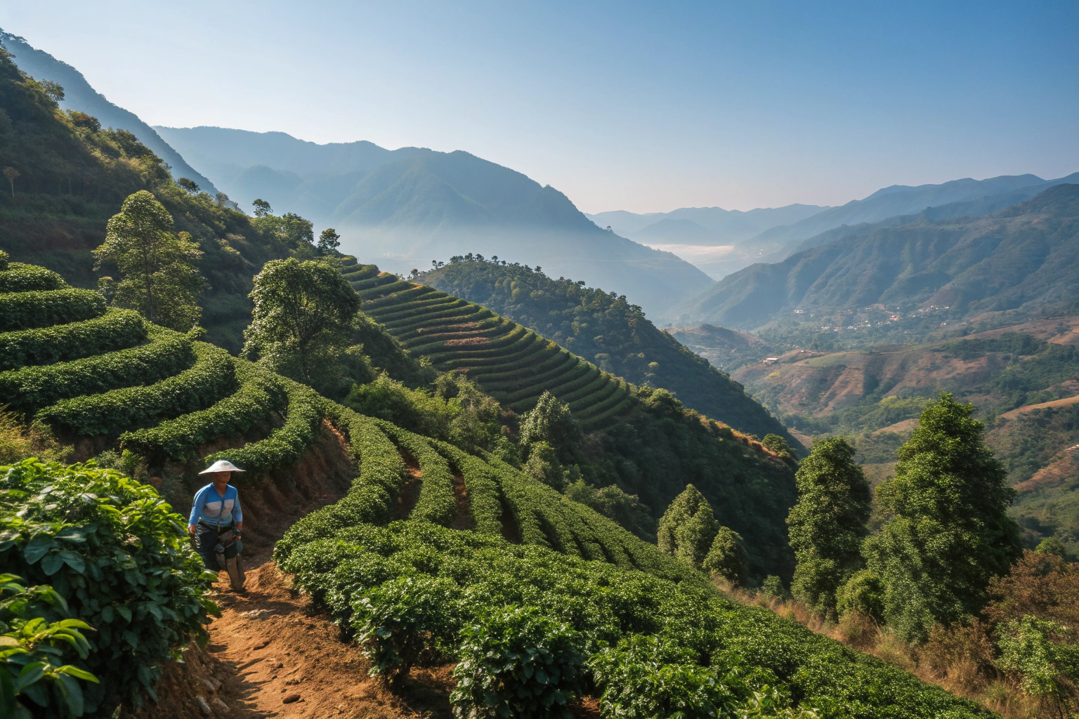 What are the properties of high altitude coffee beans?