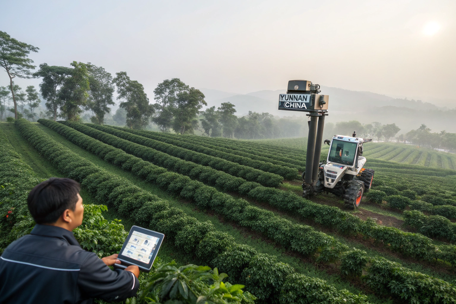 What is the impact of automation on coffee harvesting?