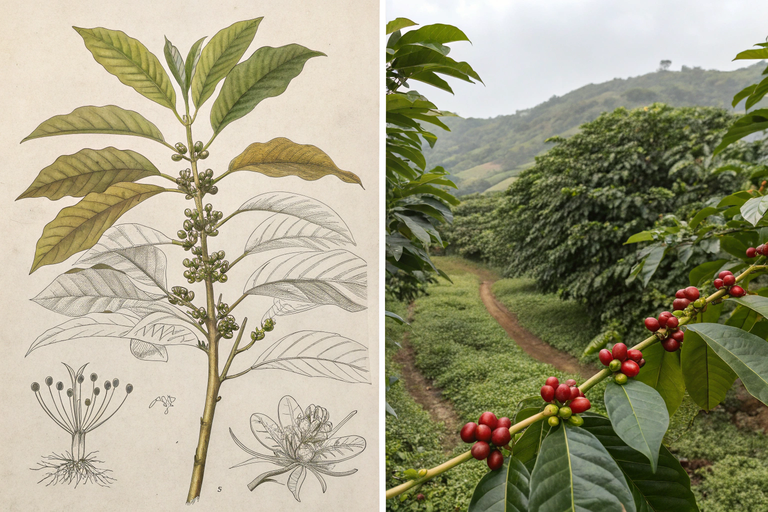 Bourbon Coffee Plant Genetics