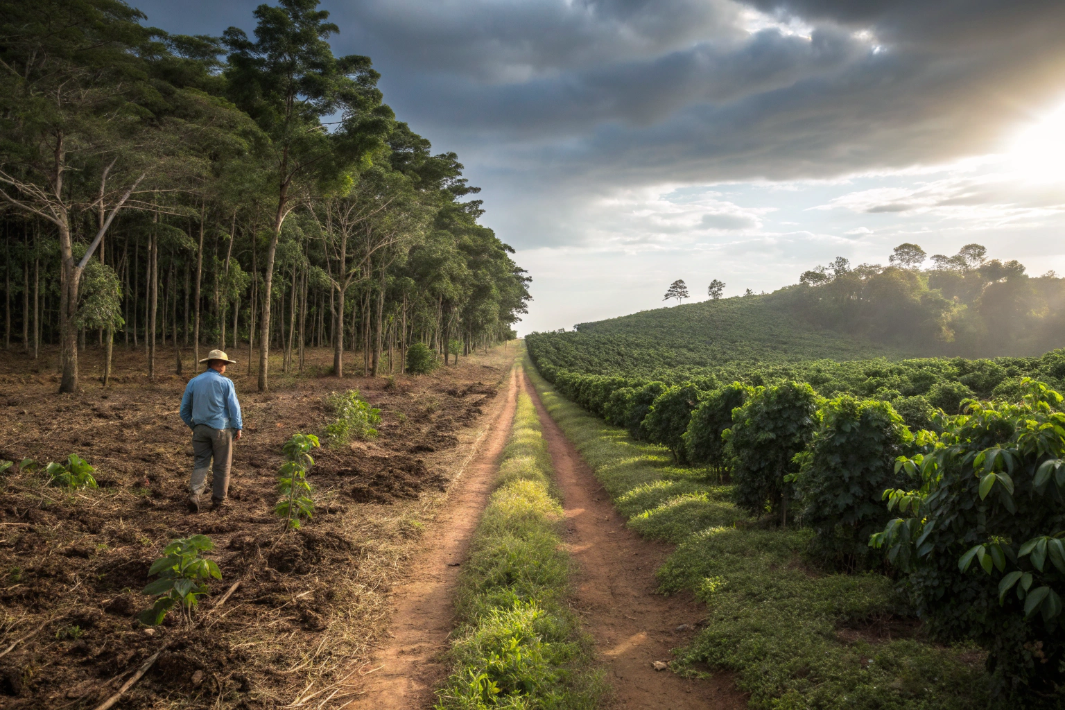 What is the environmental impact of coffee farming?