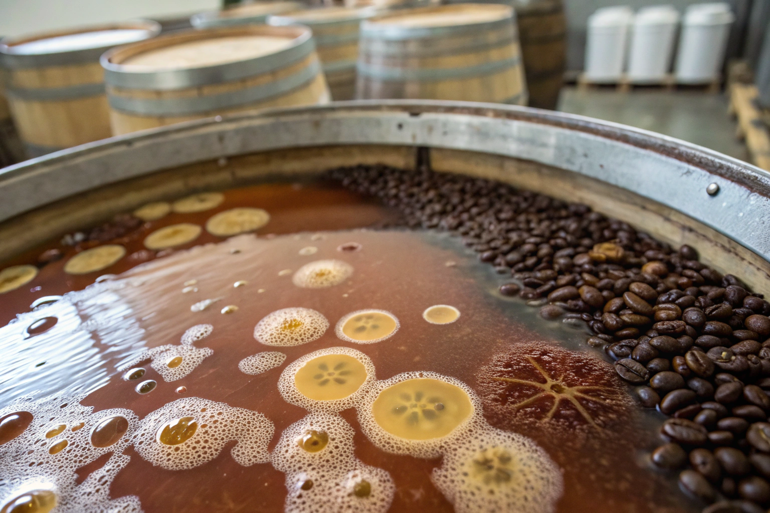 What is the effect of fermentation on coffee flavor?