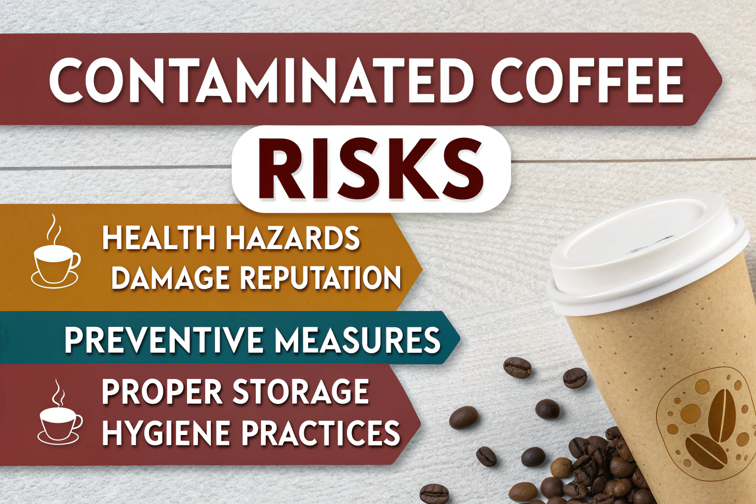 What are the health risks of moldy coffee beans?