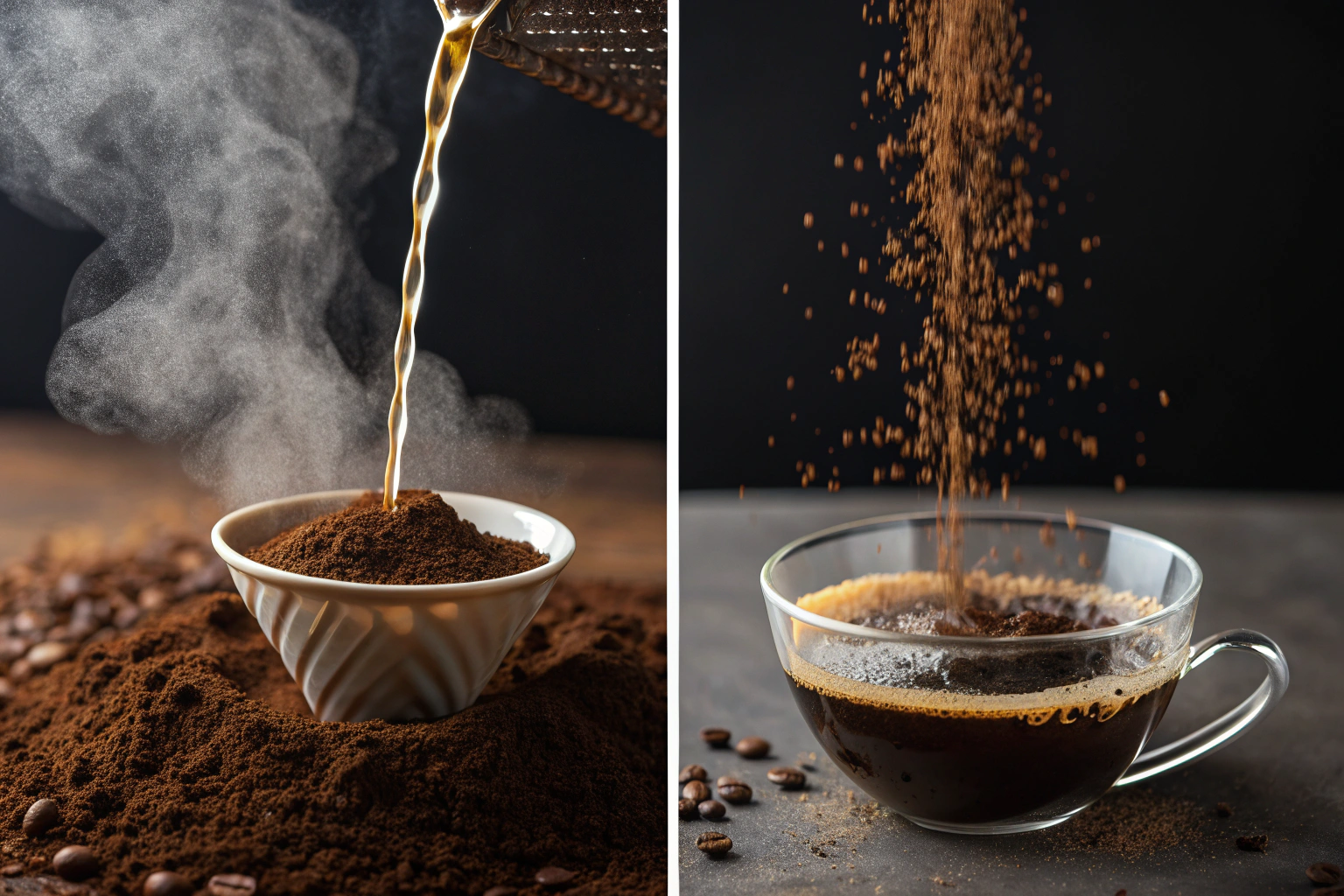 What is the difference between espresso and drip coffee?