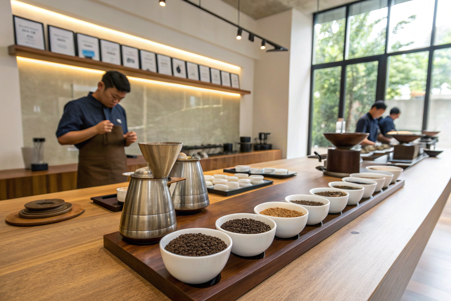 How to organize a coffee cupping session for clients?