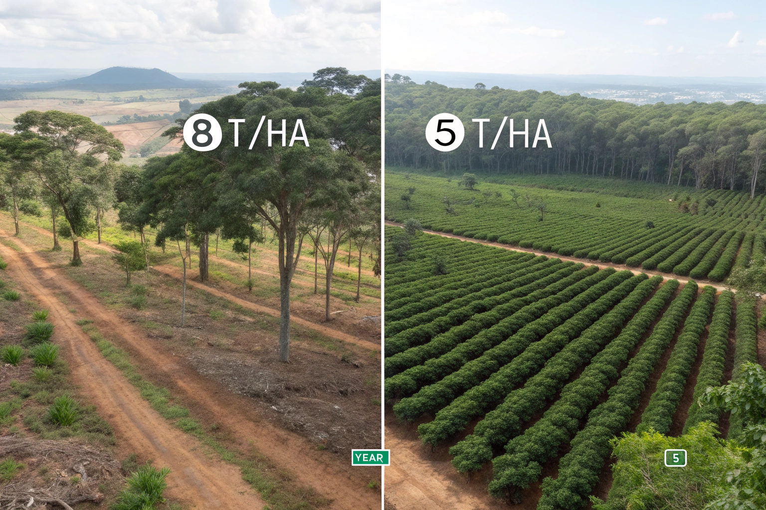 What Is the Difference Between Organic and Non-Organic Coffee Yield?