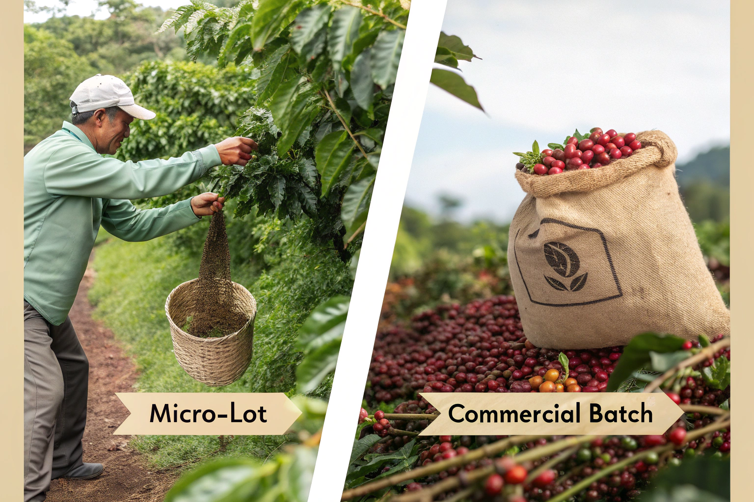 What’s the Difference Between Micro-Lot and Commercial Coffee Bean Batches?