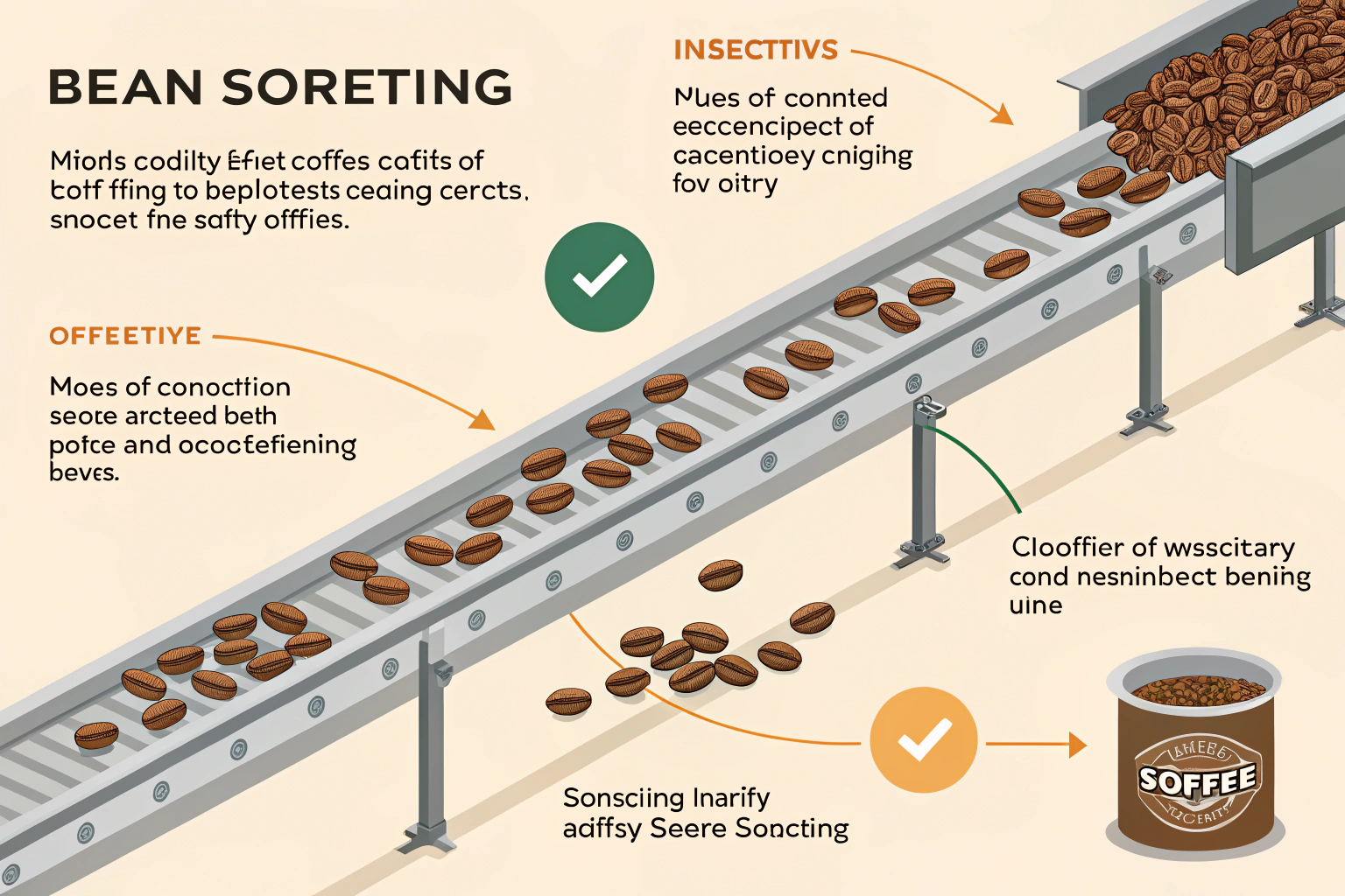 What is the Role of Bean Sorting in High-Quality Coffee Bean Production?