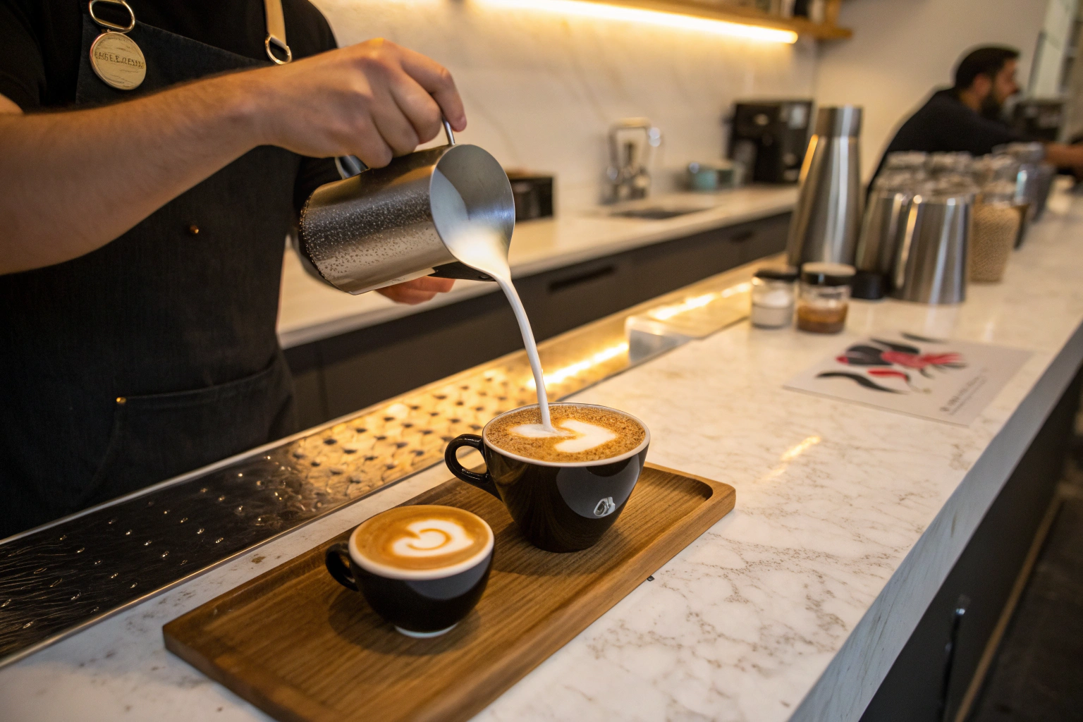 What is the best way to make latte art?