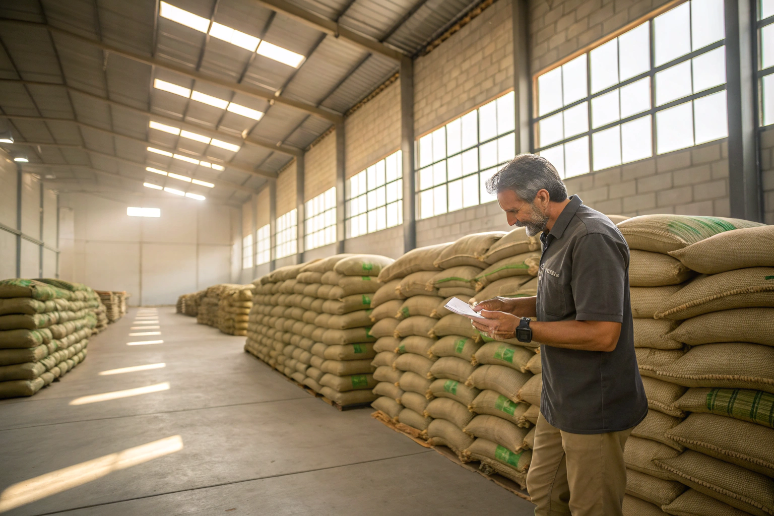 What are the common mistakes in green coffee storage?