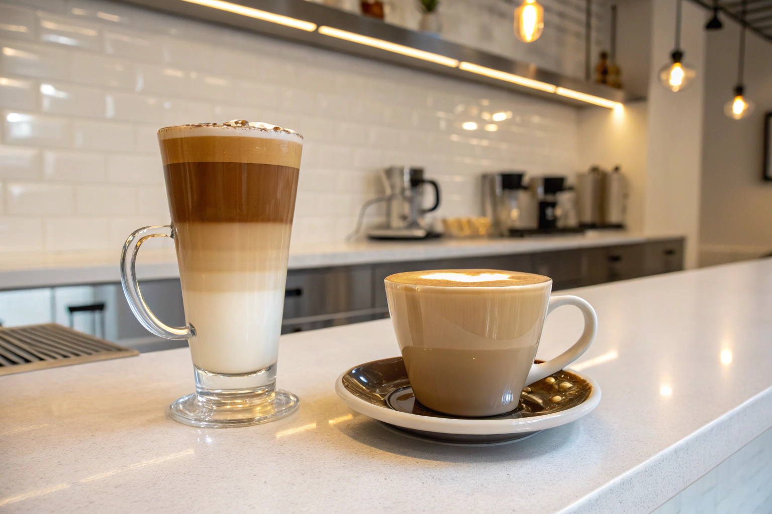 What is the difference between latte and cappuccino?