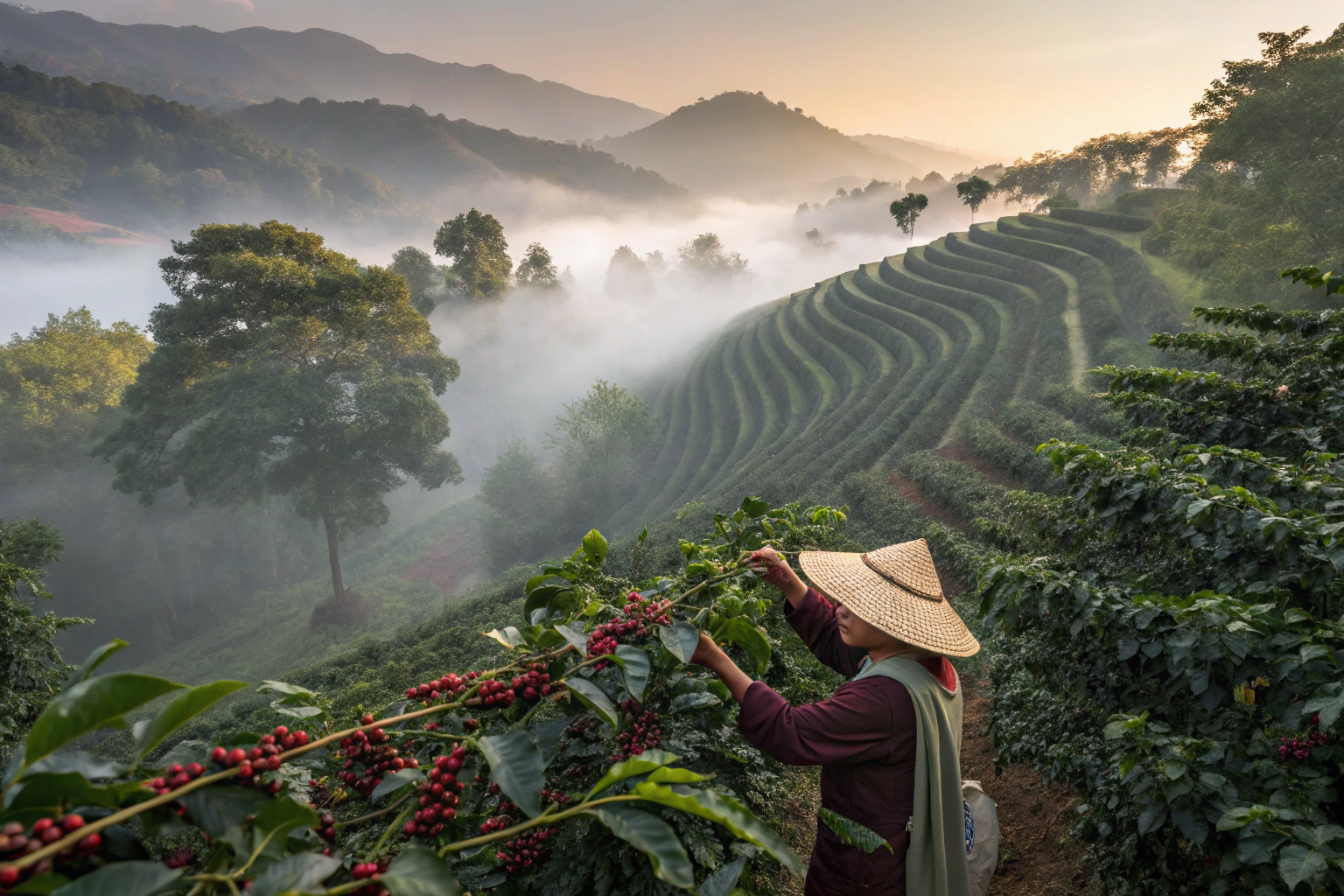 How Is Coffee Grown in Baoshan, Yunnan, China?
