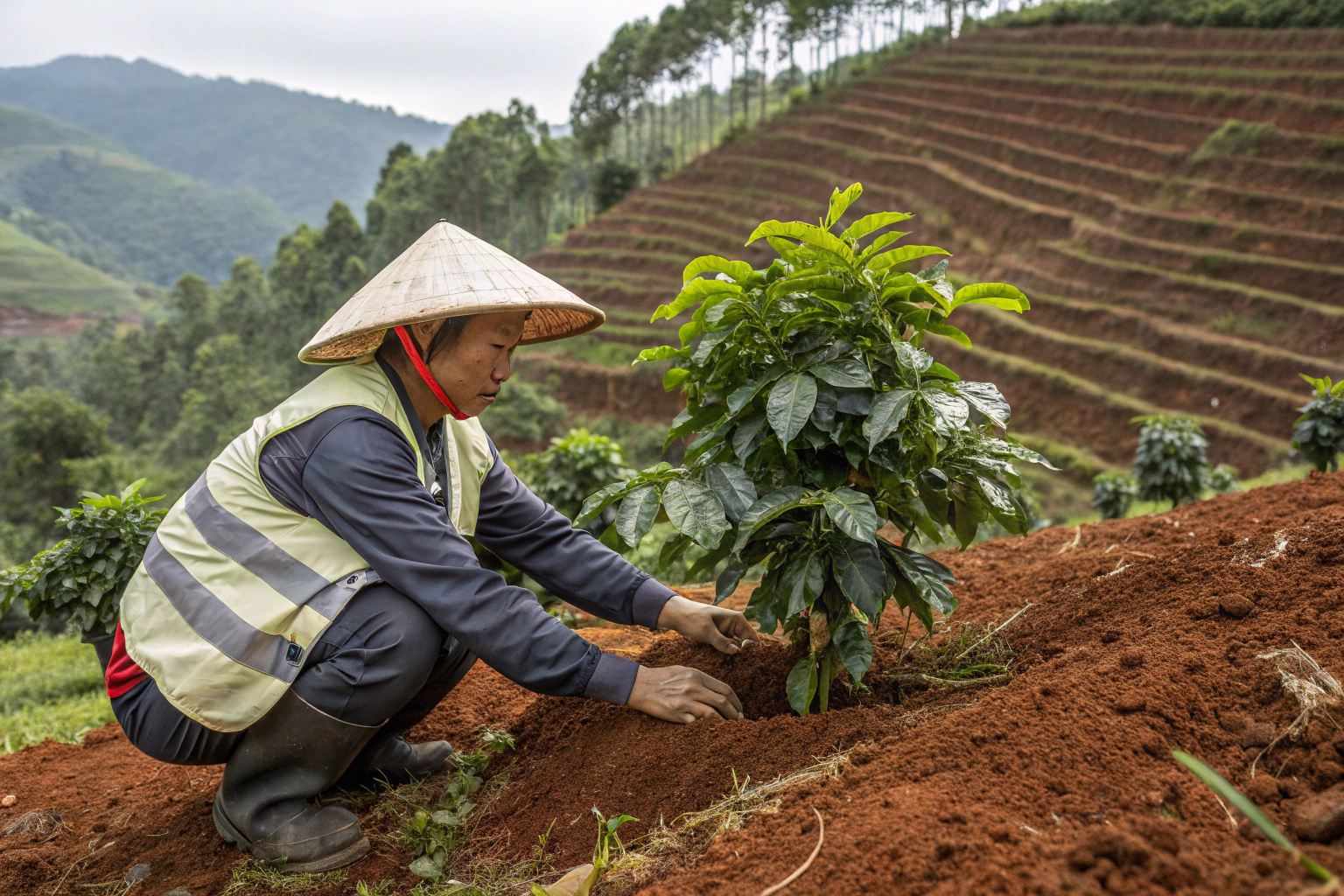 Are Chinese Coffee Plantations Using Organic Farming?