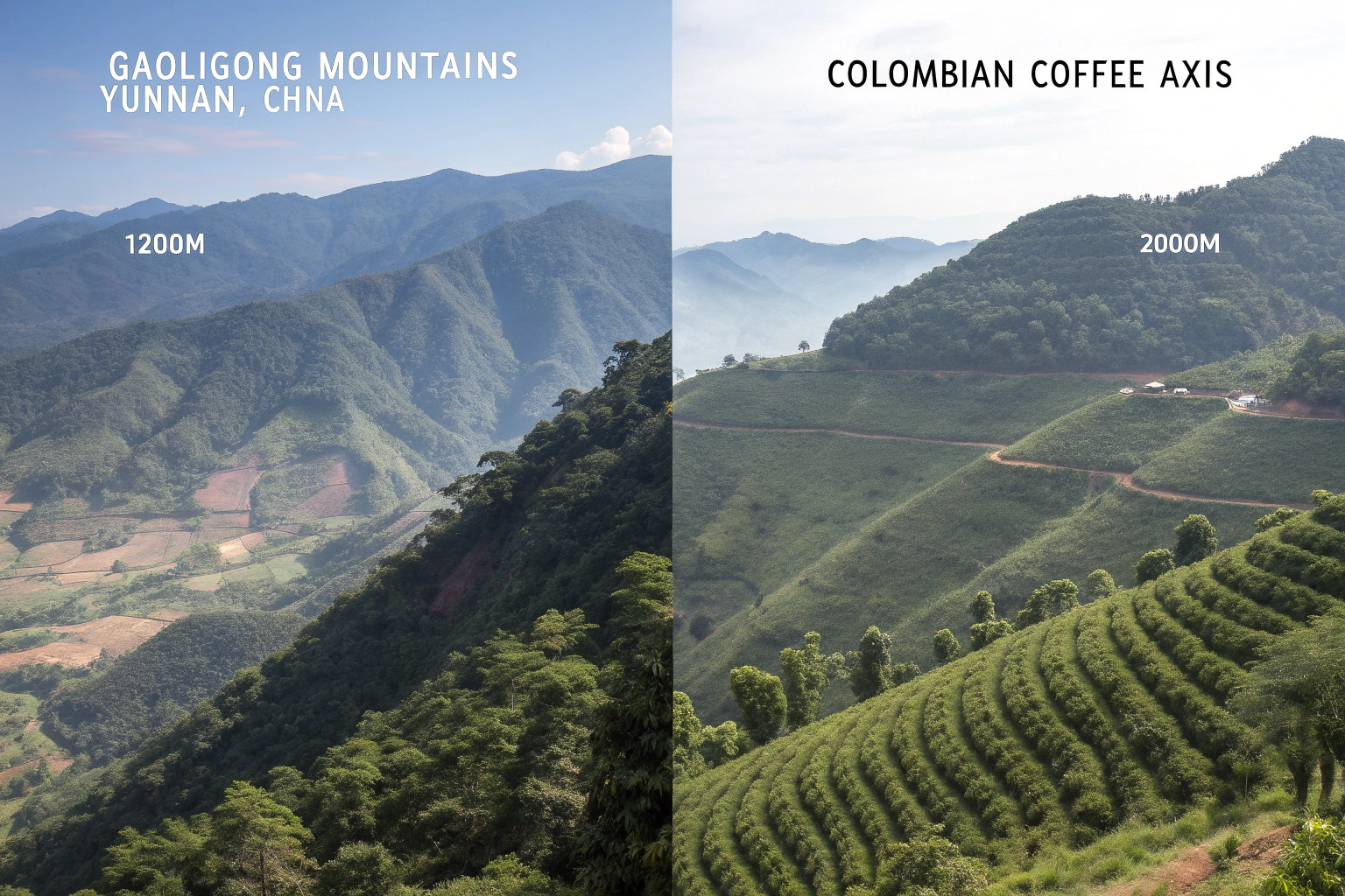 How to Compare Altitude Effects on Chinese Coffee vs Colombian Coffee?
