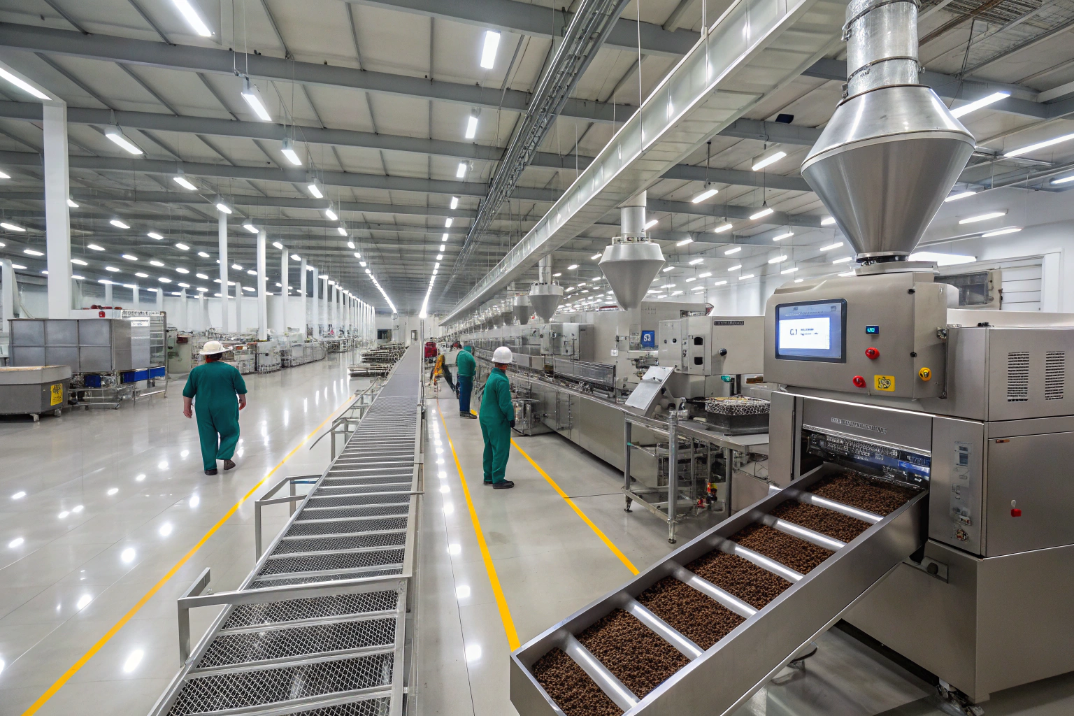 What Is the Maximum Capacity of a Five Production Line Coffee Factory?