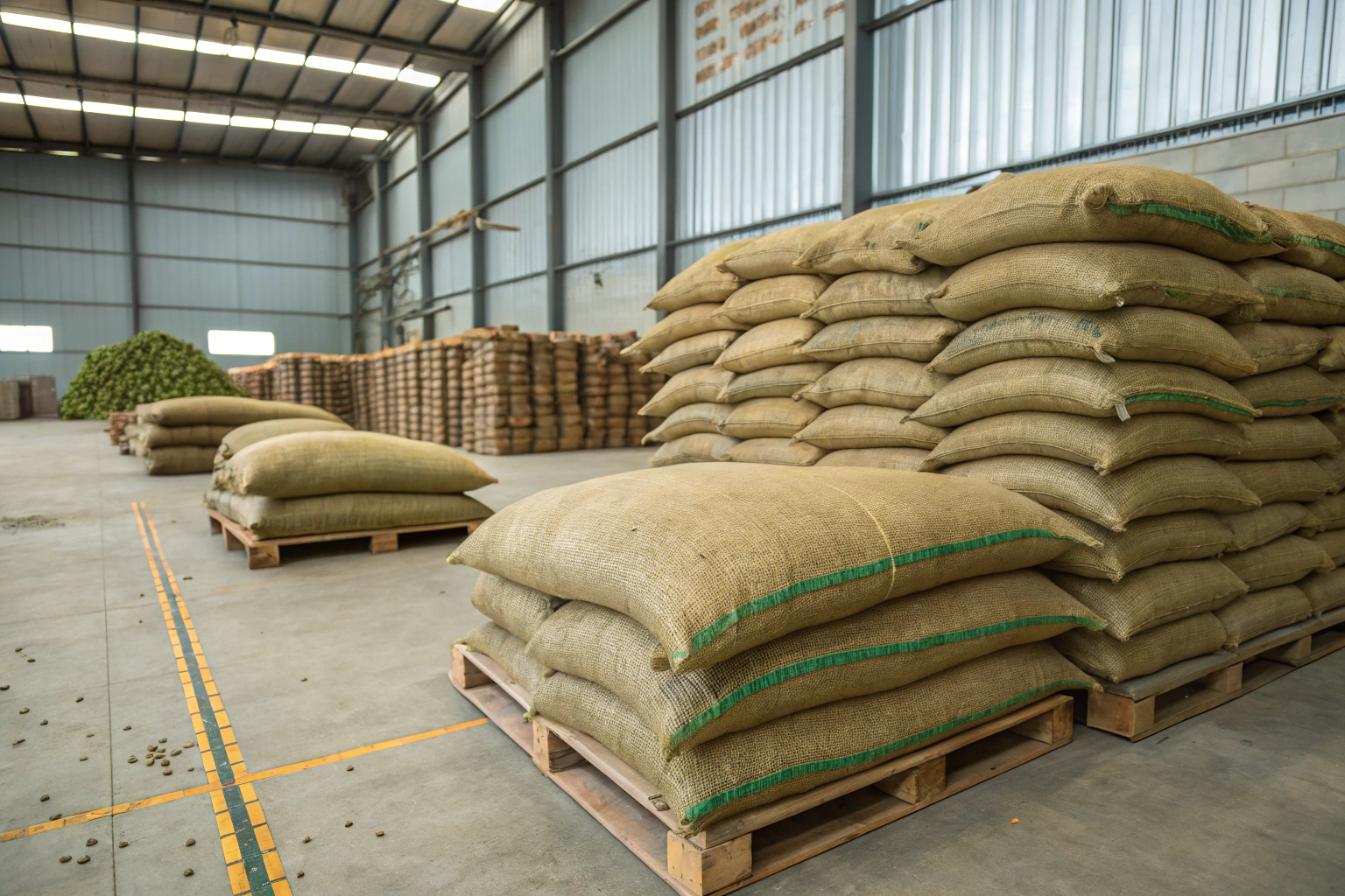 How Do I Store Green Coffee Beans in a Warehouse to Maintain Freshness?