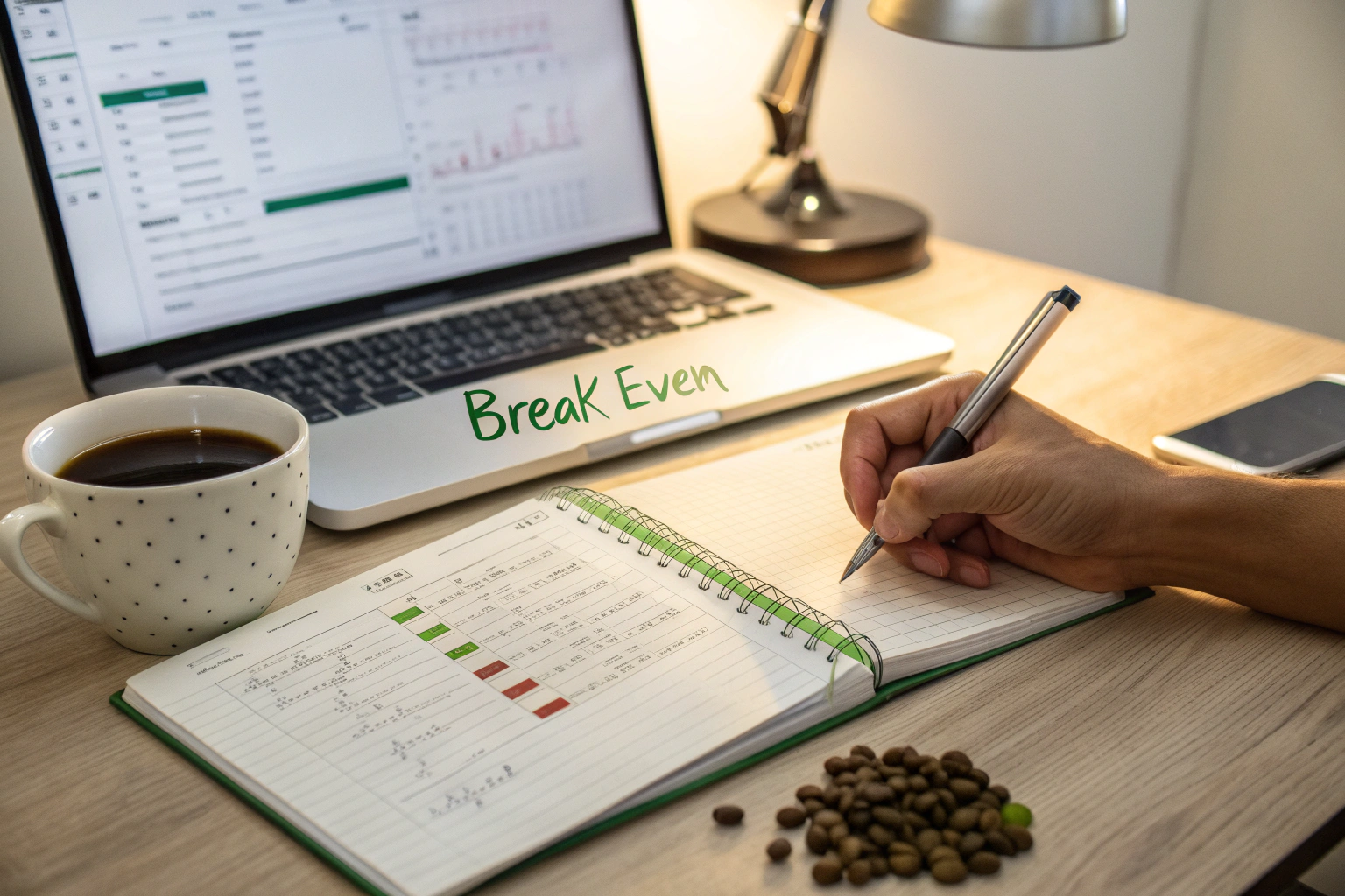 How to Calculate the Break-Even Point on a Full Container of Coffee?