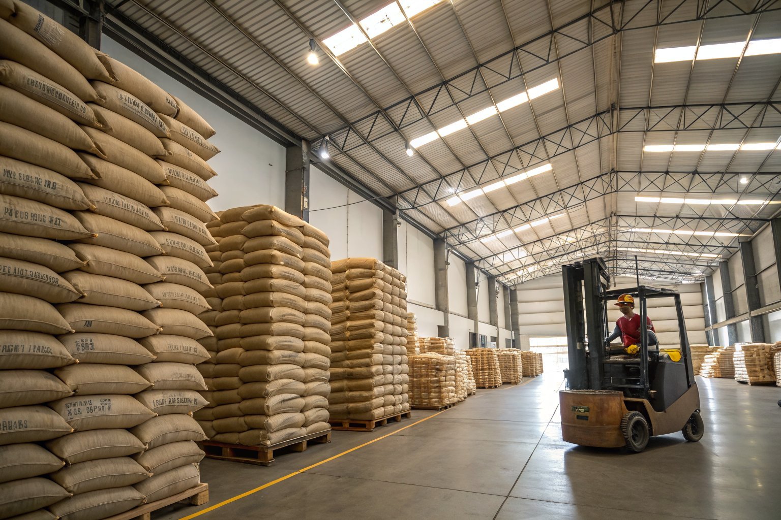Coffee warehouse bulk storage