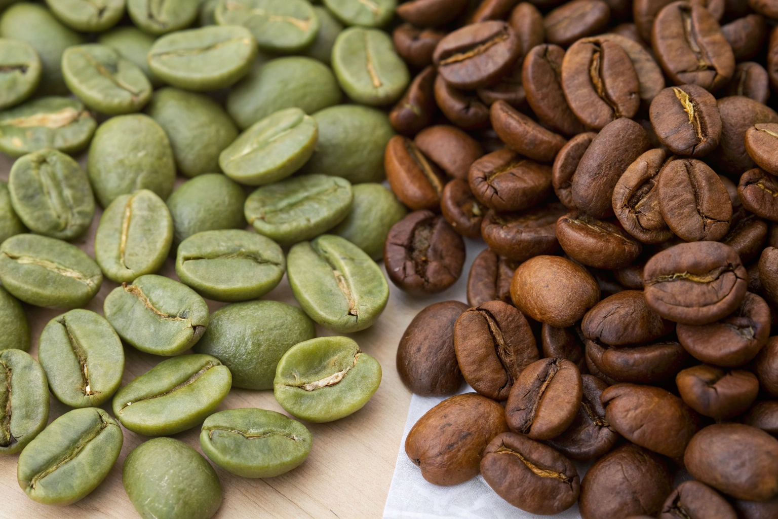 What Are the Nutritional Differences Between Green and Roasted Coffee?