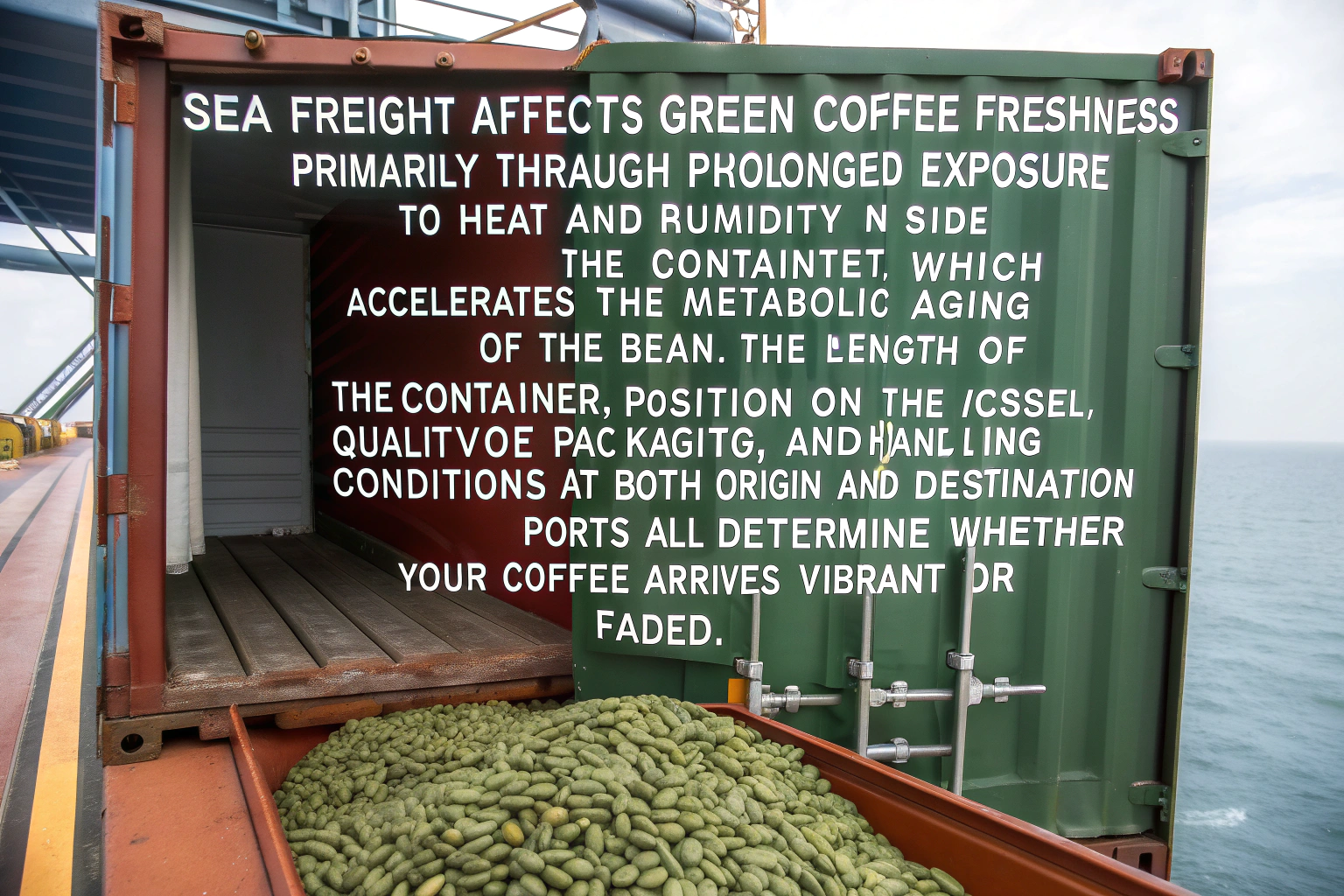 How Does Sea Freight Affect Green Coffee Bean Freshness?