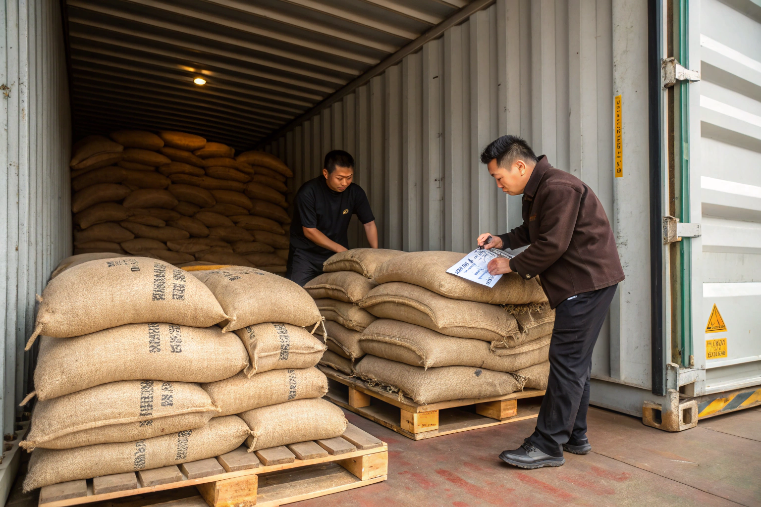How to Optimize Pallet Configuration for Coffee Container Loading?